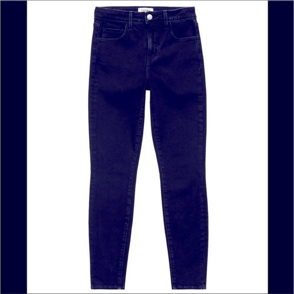 L’Agence Indigo Margot Hi Rise Skinny Jeans Sz25 Contour Waist Hugs to Taper Leg - Picture 2 of 12